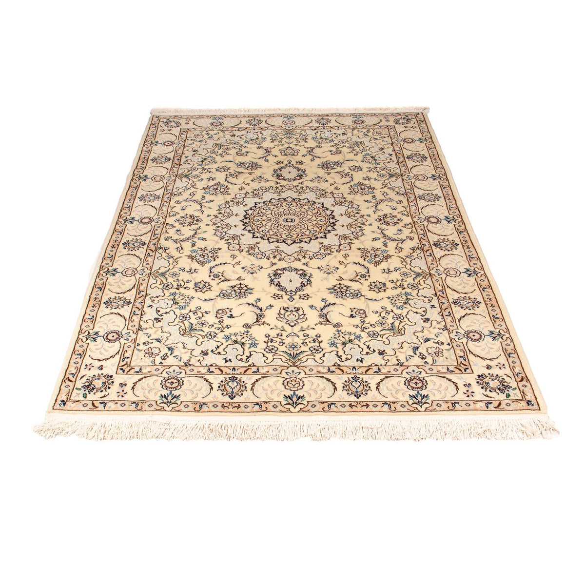 Tapis persan - Nain - Royal - 211 x 127 cm - beige
