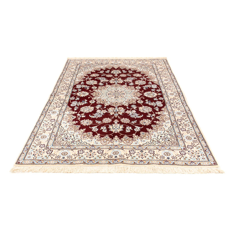 Tapis persan - Nain - Royal - 241 x 153 cm - rouge foncé