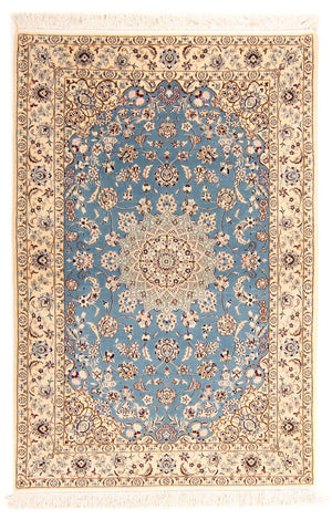 Tapis persan - Nain - Premium - 178 x 120 cm - bleu clair