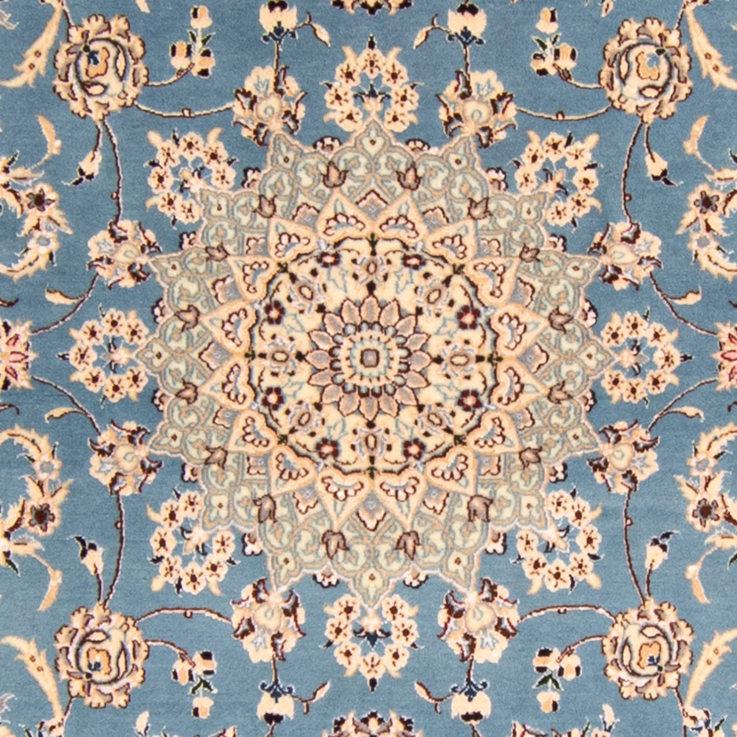 Tapis persan - Nain - Premium - 178 x 120 cm - bleu clair