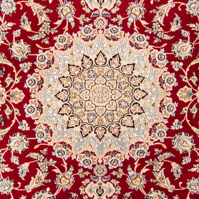 Tapis persan - Nain - Royal - 306 x 197 cm - rouge foncé