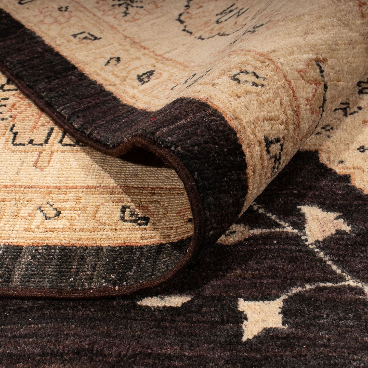 Tapis Ziegler - 296 x 209 cm - marron foncé