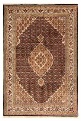 Tapis persan - Tabriz - 300 x 200 cm - bleu foncé