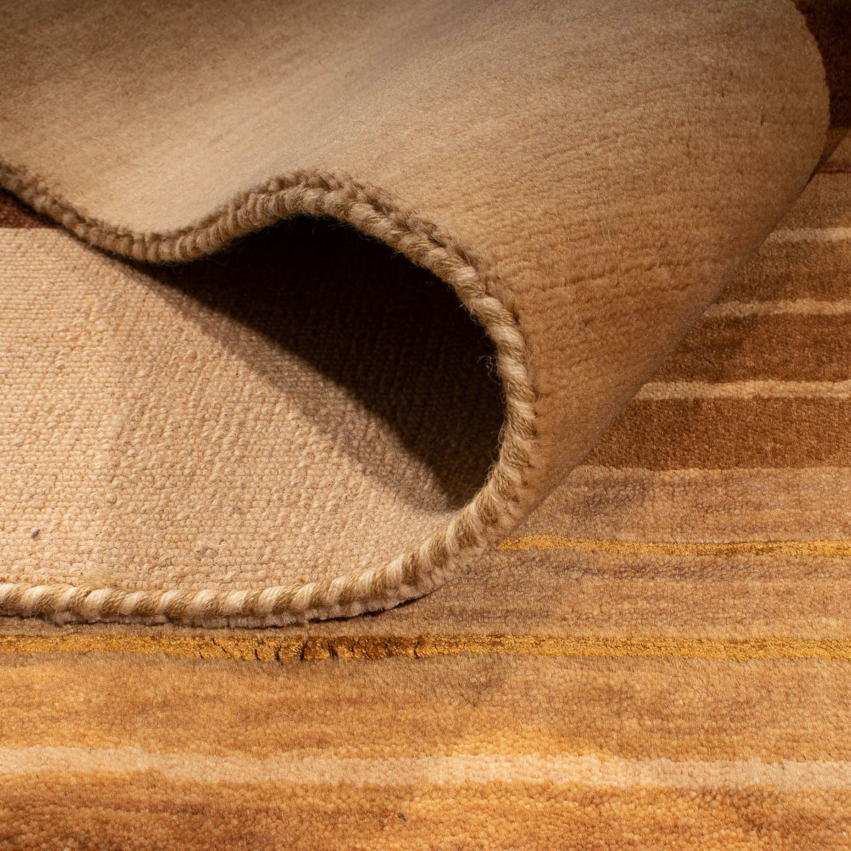 Tapis Gabbeh - Softy - 169 x 121 cm - marron clair