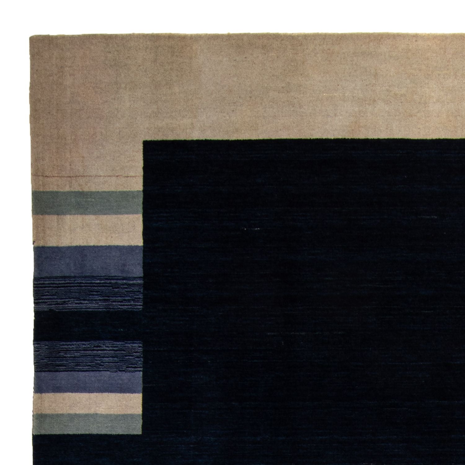 Tapis Gabbeh - Softy - 296 x 206 cm - bleu foncé