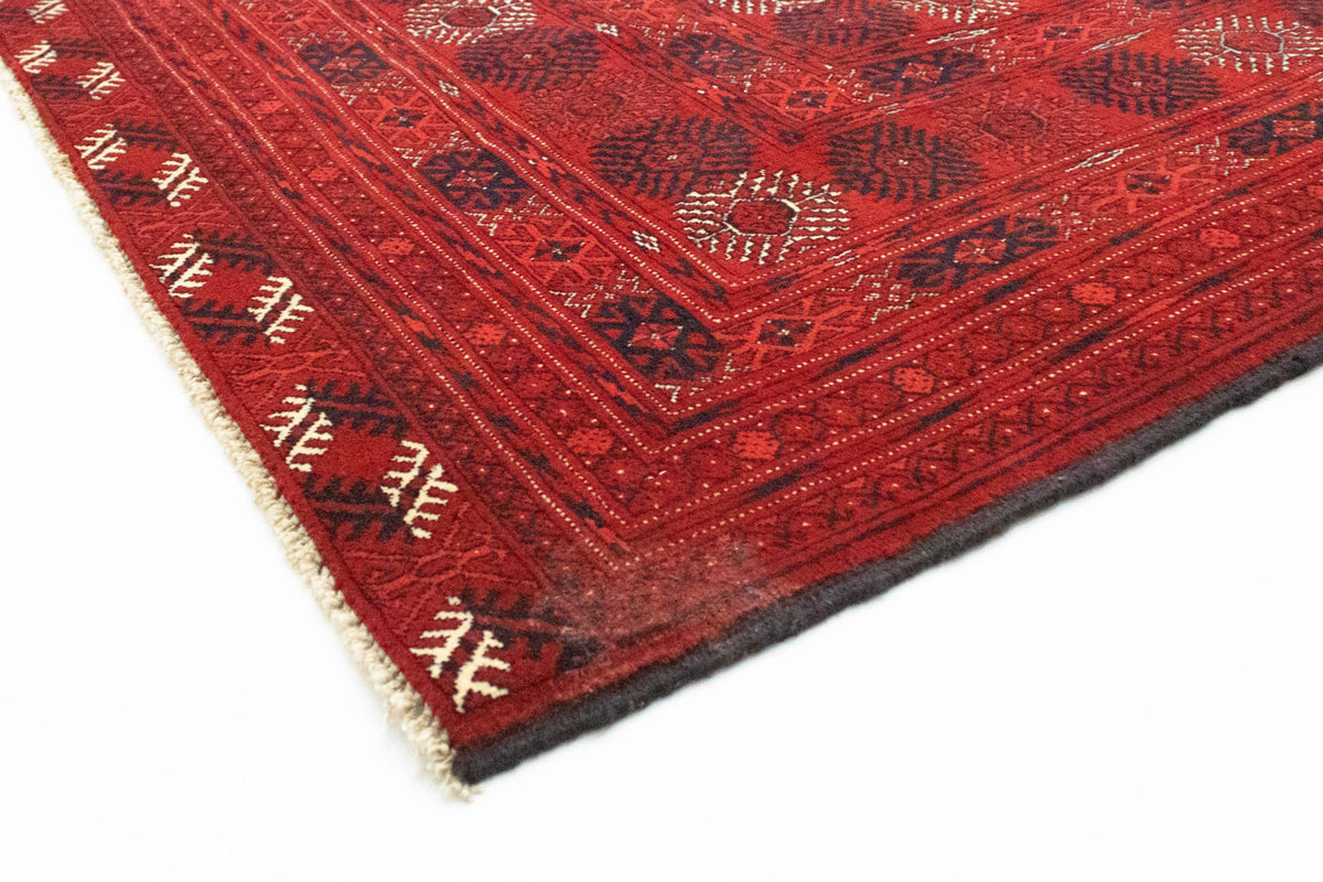 Tapis afghan - Boukhara - 390 x 292 cm - rouge foncé