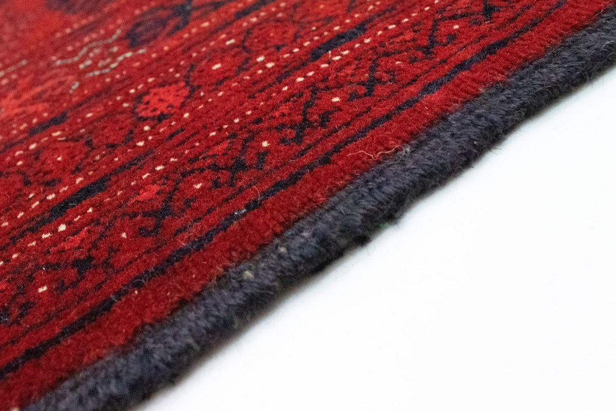 Tapis afghan - Boukhara - 390 x 292 cm - rouge foncé