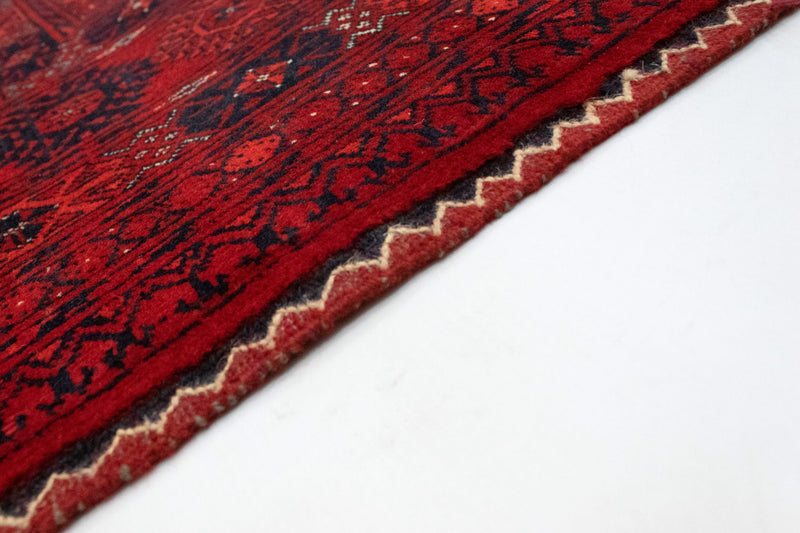 Tapis afghan - Boukhara - 298 x 200 cm - rouge foncé