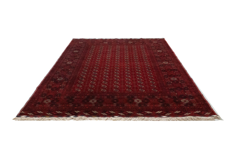 Tapis afghan - Boukhara - 298 x 200 cm - rouge foncé