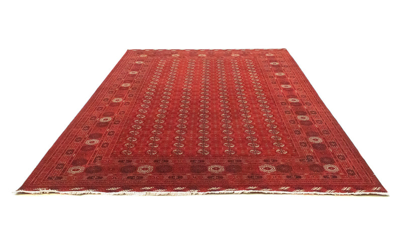 Tapis afghan - Boukhara - 294 x 203 cm - rouge foncé