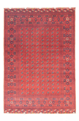 Tapis afghan - Boukhara - 294 x 200 cm - rouge foncé