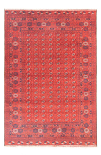 Tapis afghan - Boukhara - 292 x 196 cm - rouge foncé
