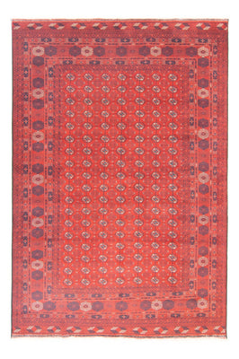 Tapis afghan - Boukhara - 297 x 198 cm - rouge foncé