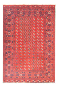 Tapis afghan - Boukhara - 297 x 198 cm - rouge foncé