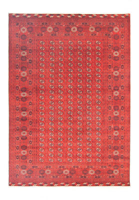 Tapis afghan - Boukhara - 293 x 203 cm - rouge