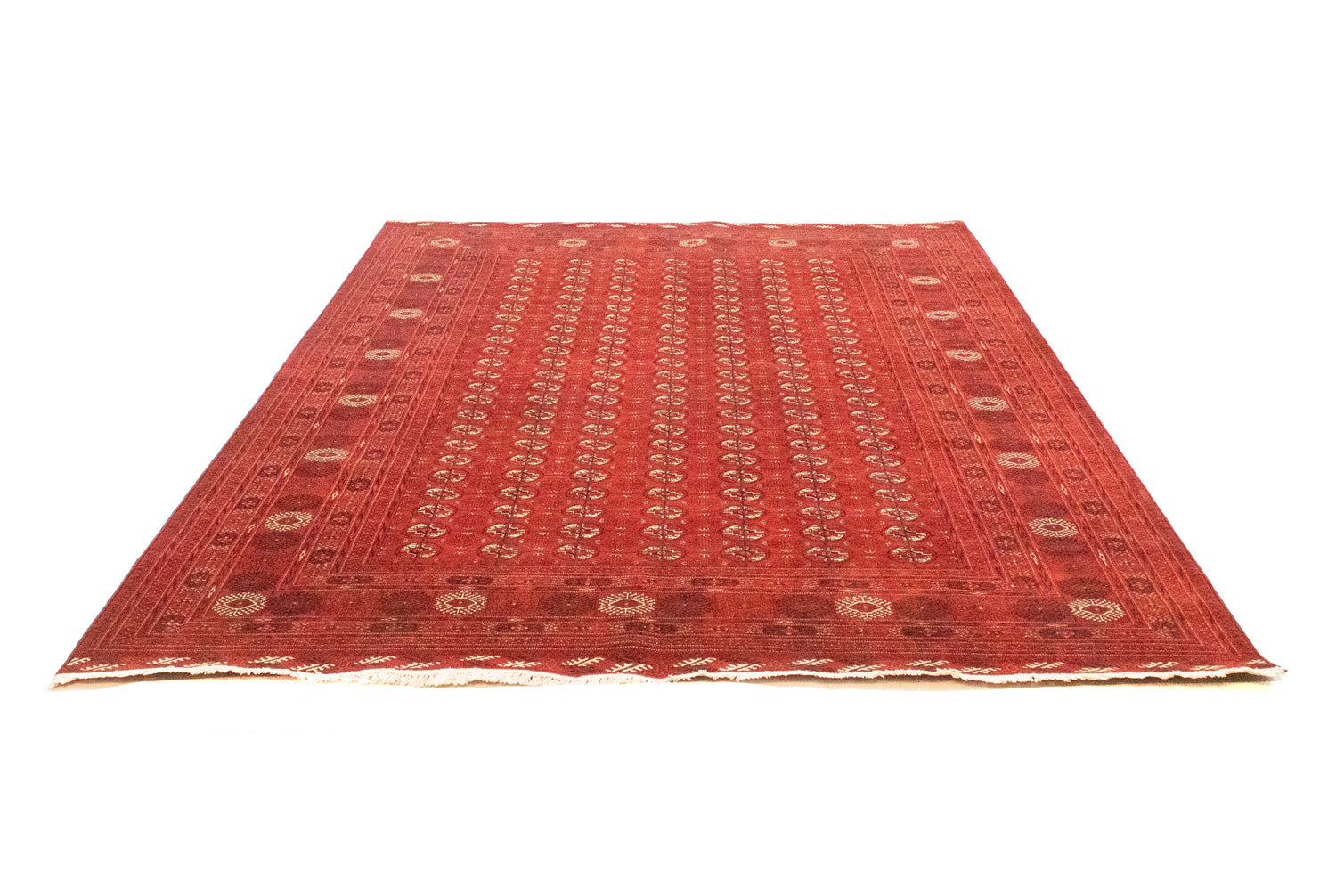 Tapis afghan - Boukhara - 293 x 203 cm - rouge