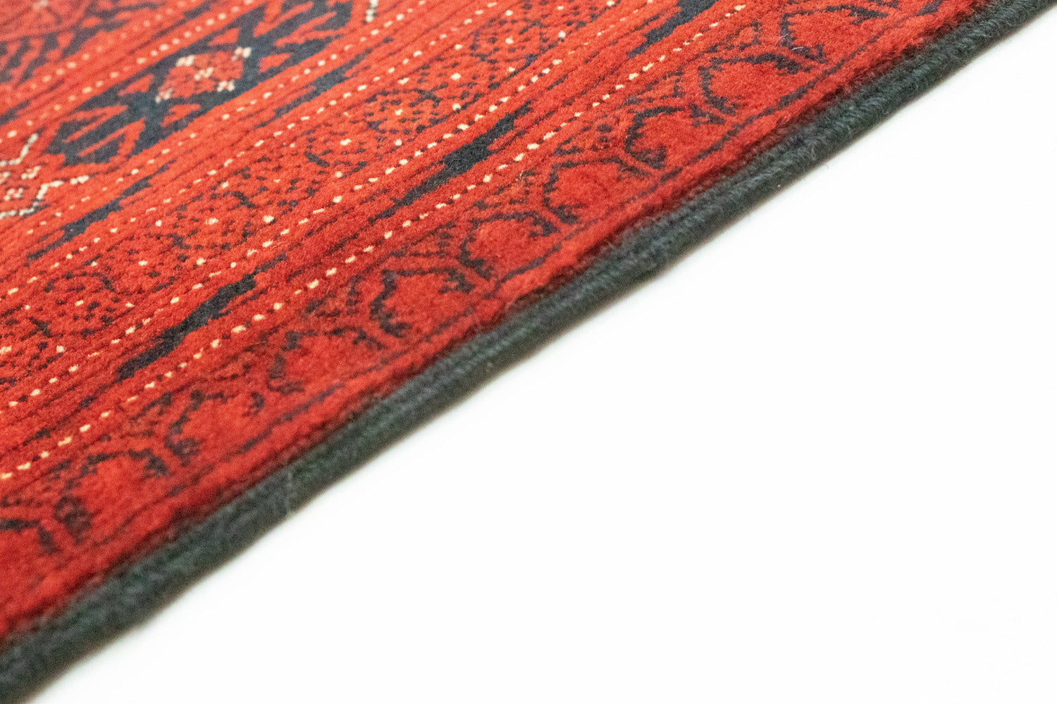 Tapis afghan - Boukhara - 295 x 192 cm - marron foncé