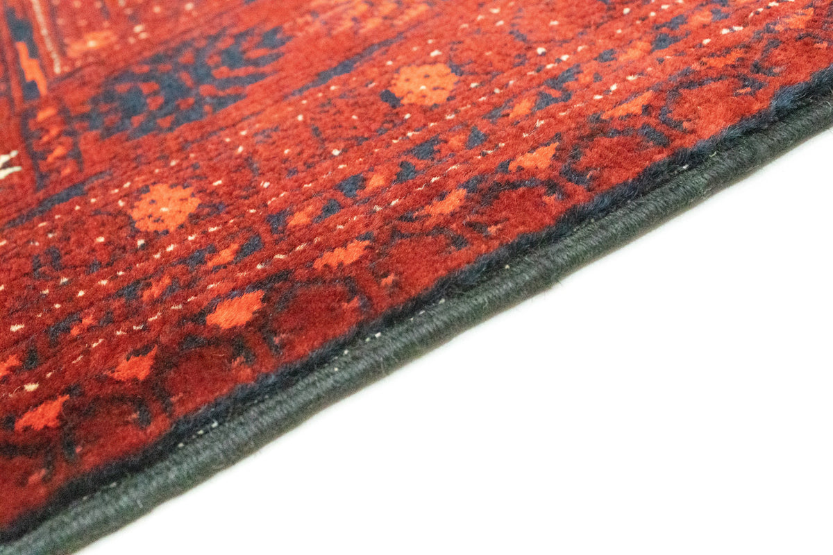 Tapis de couloir Tapis afghan - Boukhara - 294 x 84 cm - rouge foncé