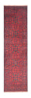 Tapis de couloir Tapis afghan - Kunduz - 290 x 80 cm - rouge foncé