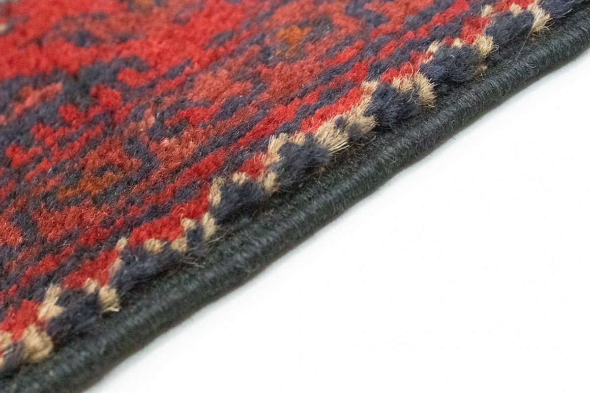 Tapis afghan - Kunduz - 123 x 75 cm - rouge foncé