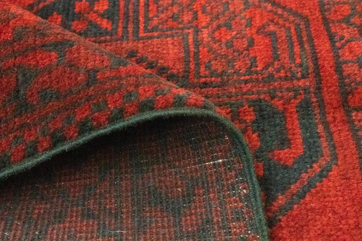 Tapis afghan - Filpa - 145 x 96 cm - rouge