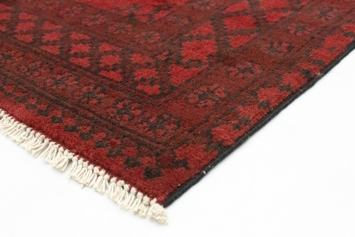Tapis afghan - Filpa - 139 x 102 cm - rouge