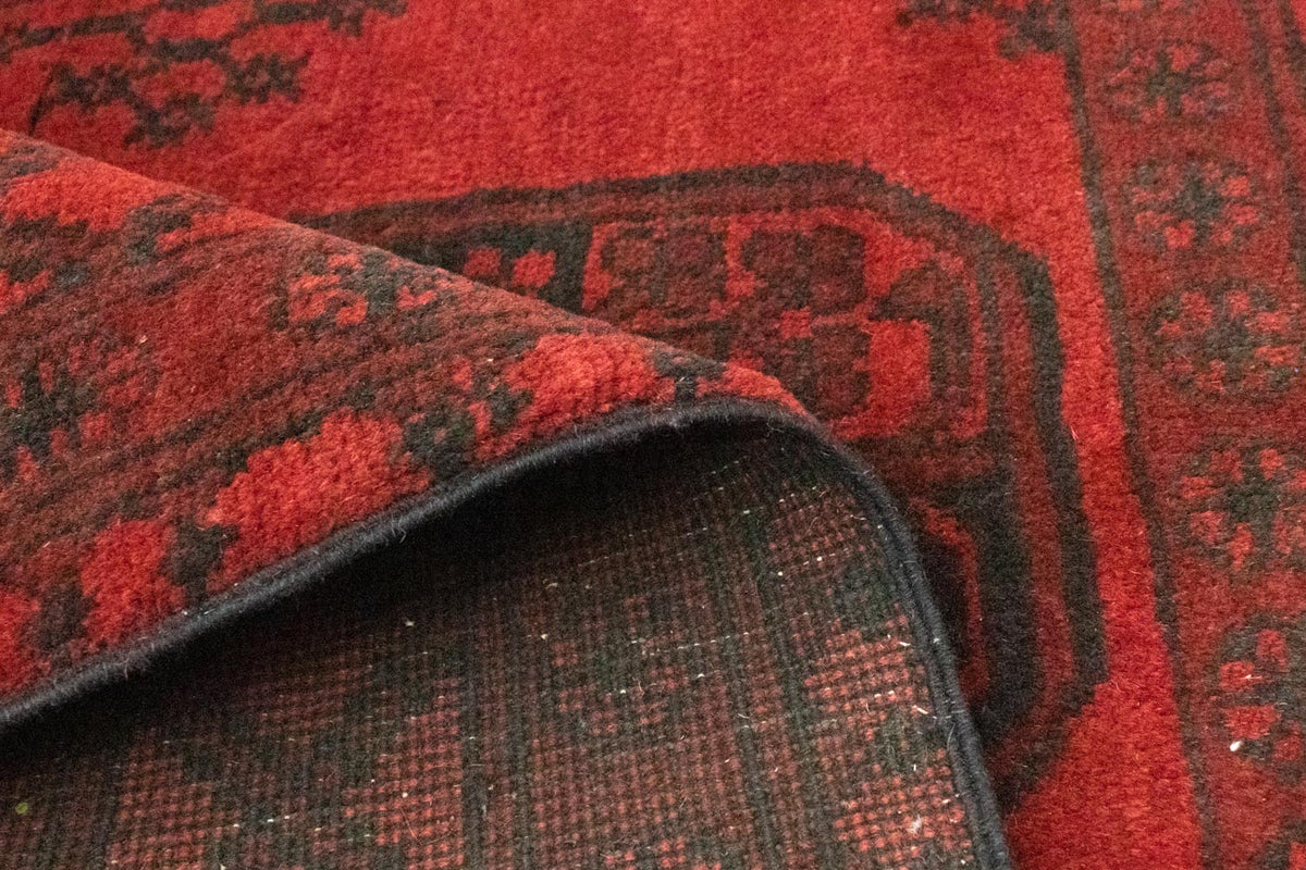 Tapis afghan - Filpa - 139 x 102 cm - rouge