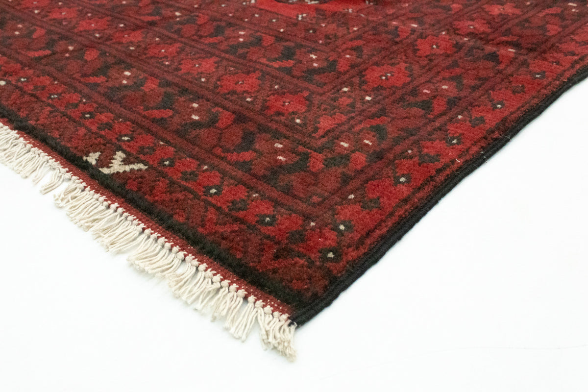 Tapis afghan - Filpa - 145 x 93 cm - rouge