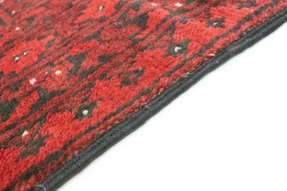 Tapis afghan - Filpa - 145 x 93 cm - rouge