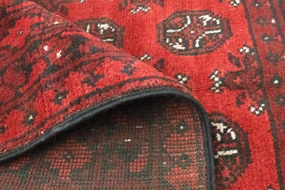 Tapis afghan - Filpa - 145 x 93 cm - rouge