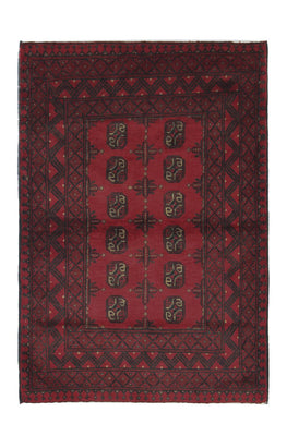 Tapis afghan - Filpa - 148 x 103 cm - rouge