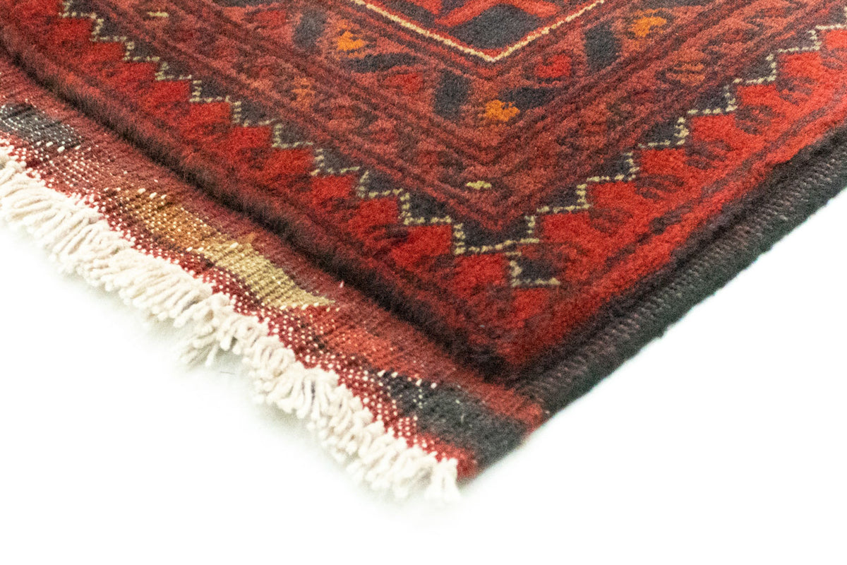 Tapis afghan - Kunduz - 194 x 147 cm - rouge