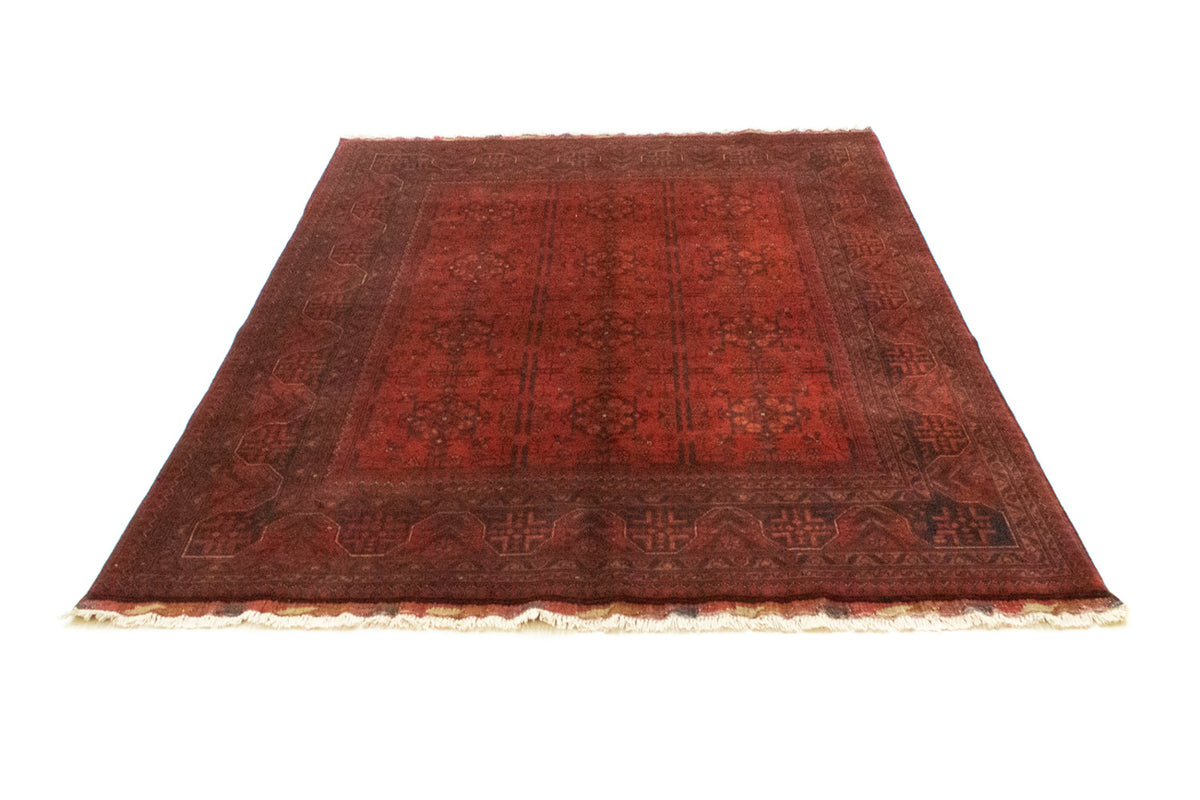 Tapis afghan - Kunduz - 194 x 147 cm - rouge
