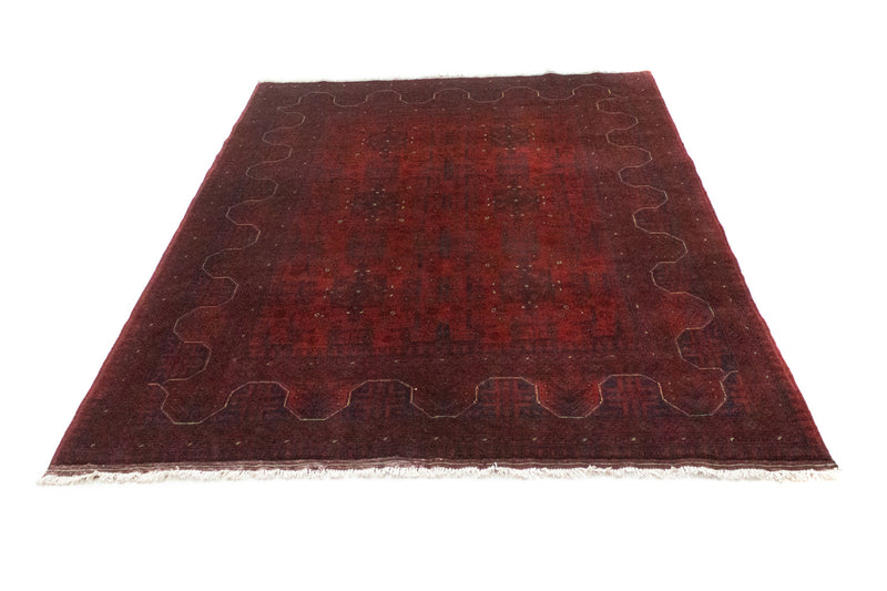 Tapis afghan - Kunduz - 199 x 150 cm - rouge