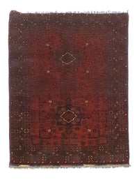 Tapis afghan - Kunduz - 125 x 78 cm - rouge