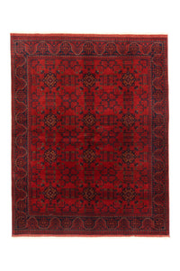 Tapis afghan - Kunduz - 195 x 154 cm - rouge