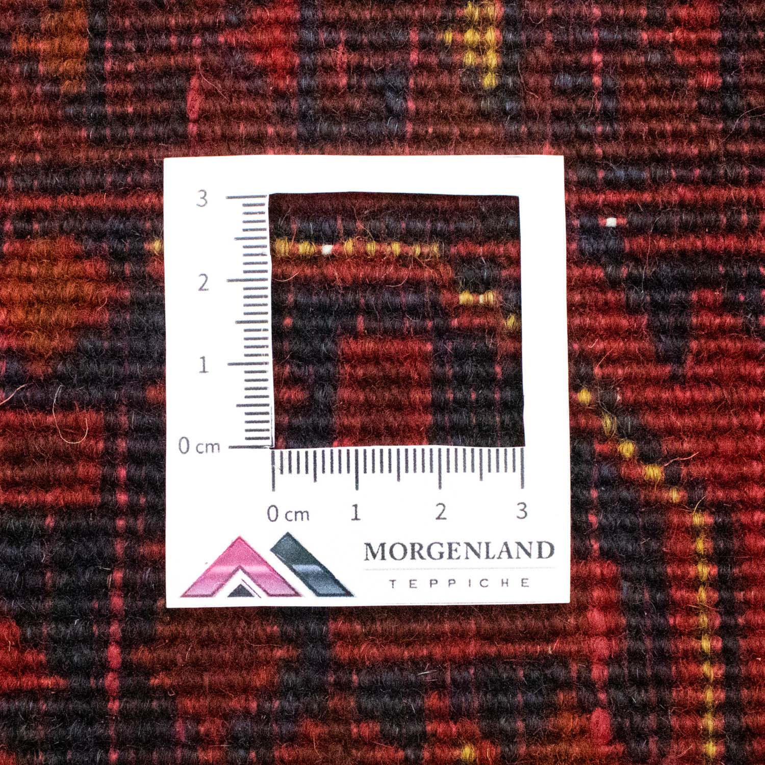 Tapis afghan - Kunduz - 197 x 151 cm - rouge