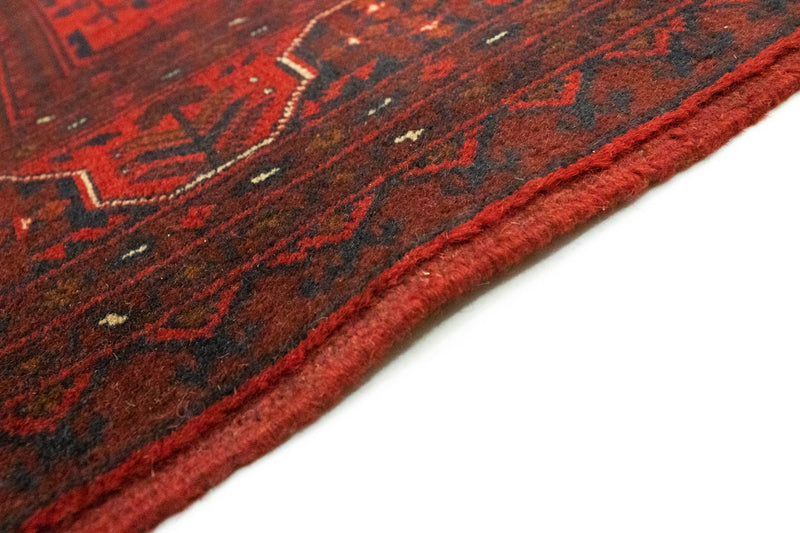 Tapis afghan - Kunduz - 199 x 152 cm - rouge
