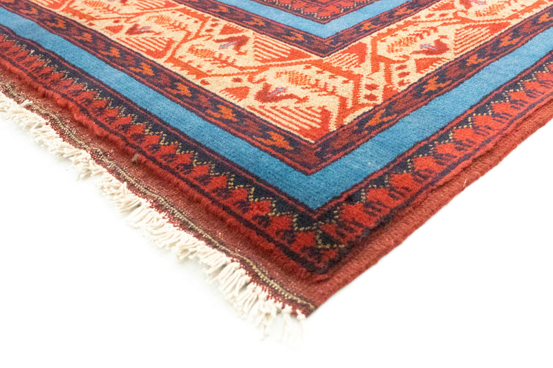 Tapis afghan - Kunduz - 200 x 151 cm - rouge