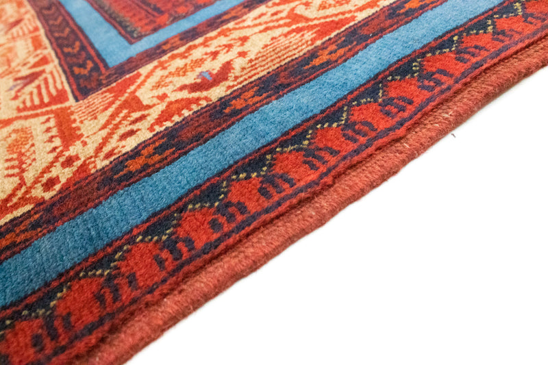 Tapis afghan - Kunduz - 200 x 151 cm - rouge