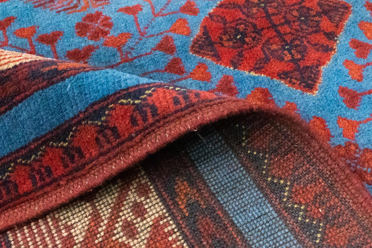 Tapis afghan - Kunduz - 200 x 151 cm - rouge