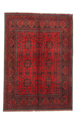 Tapis afghan - Kunduz - 195 x 155 cm - rouge