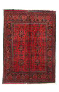 Tapis afghan - Kunduz - 195 x 155 cm - rouge