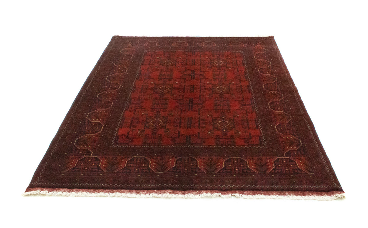 Tapis afghan - Kunduz - 195 x 155 cm - rouge