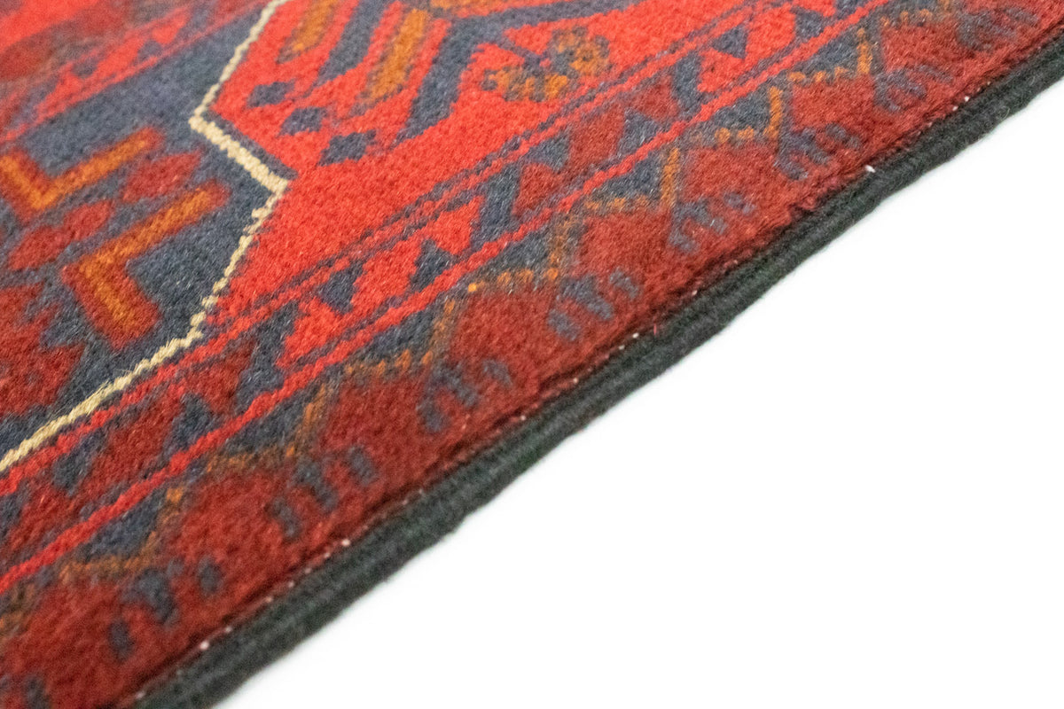 Tapis afghan - Kunduz - 147 x 97 cm - rouge