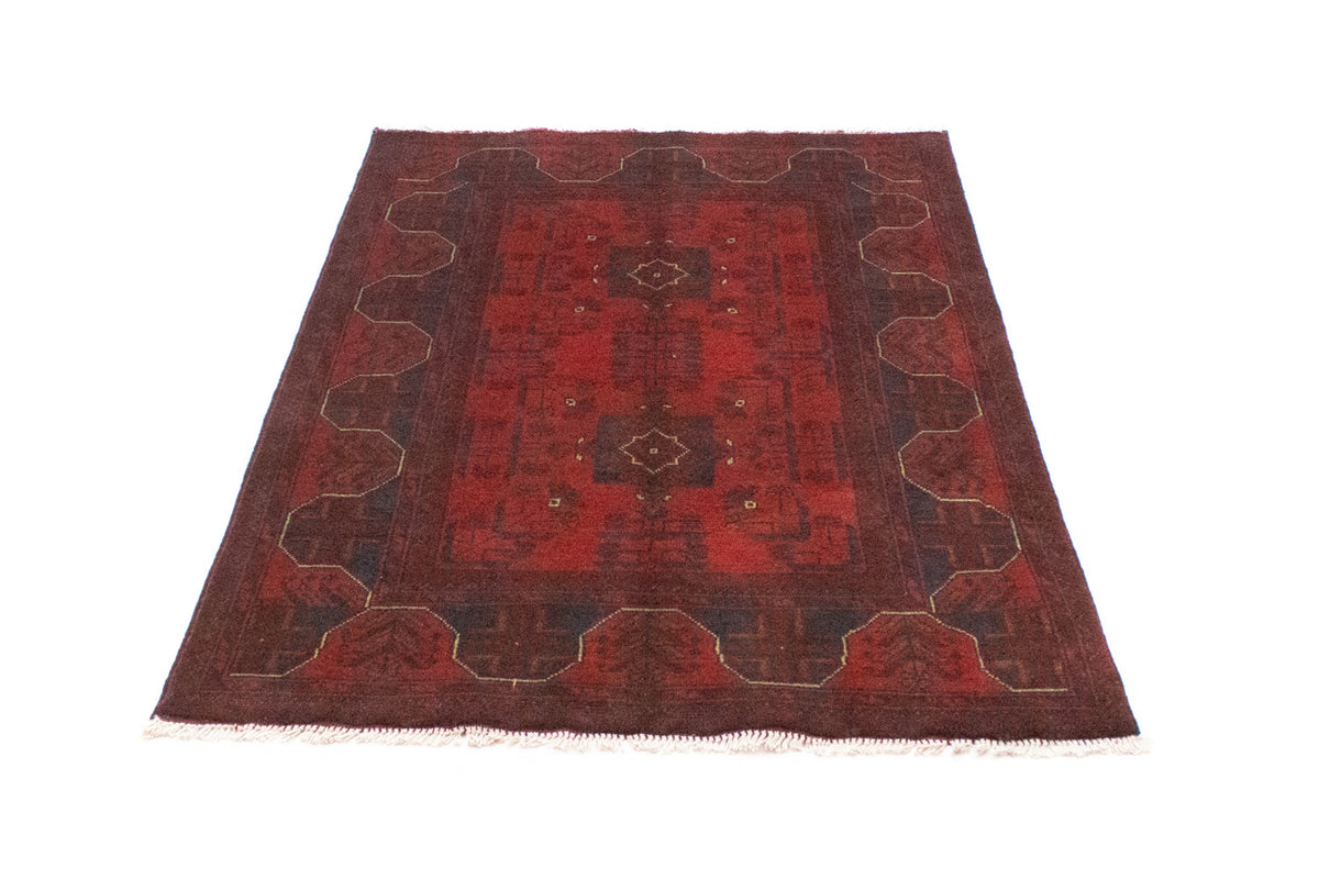 Tapis afghan - Kunduz - 147 x 97 cm - rouge