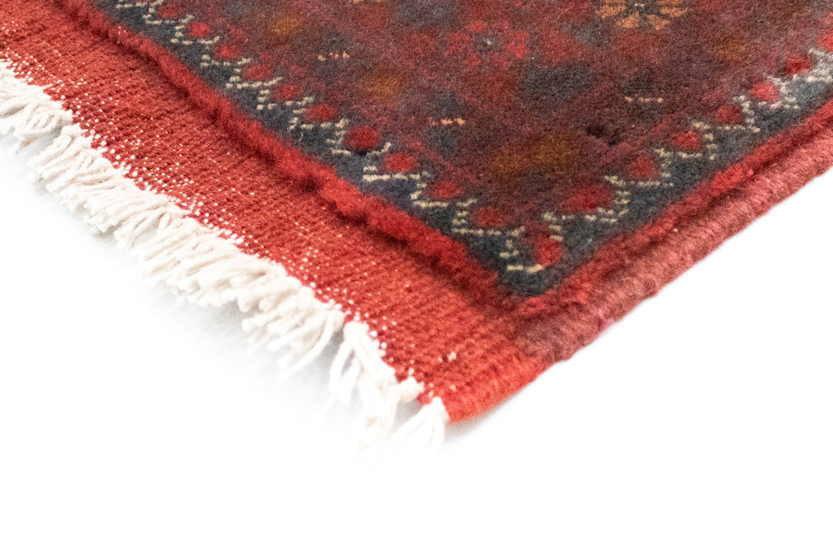 Tapis afghan - Kunduz - 196 x 151 cm - rouge