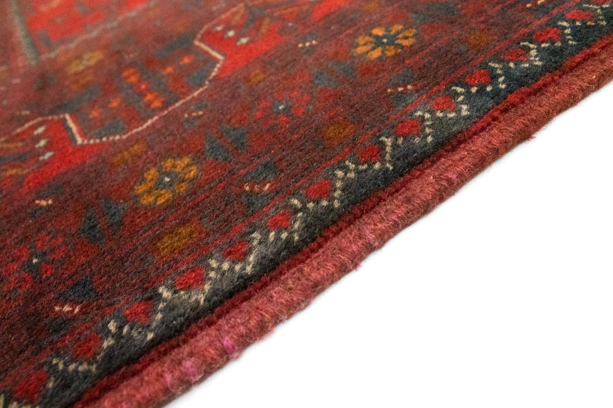 Tapis afghan - Kunduz - 196 x 151 cm - rouge