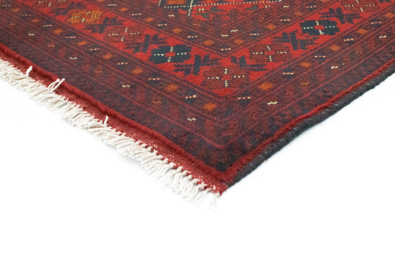 Tapis afghan - Kunduz - 146 x 99 cm - rouge