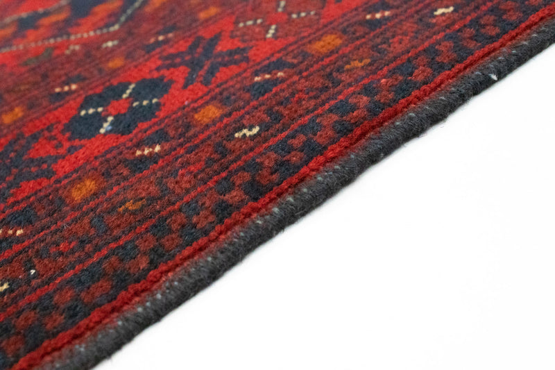 Tapis afghan - Kunduz - 146 x 99 cm - rouge